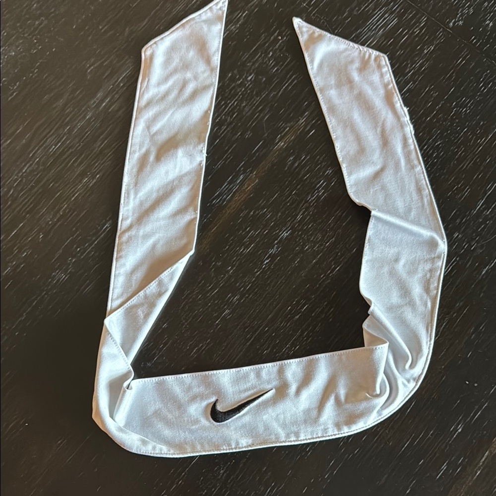 Nike White Headband